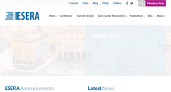 Desktop Screenshot of esera.org