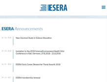 Tablet Screenshot of esera.org